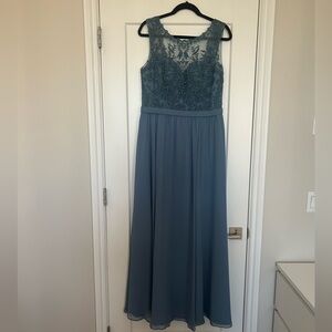 Kennedy Blue Bridesmaid Dress in Color Slate Blue